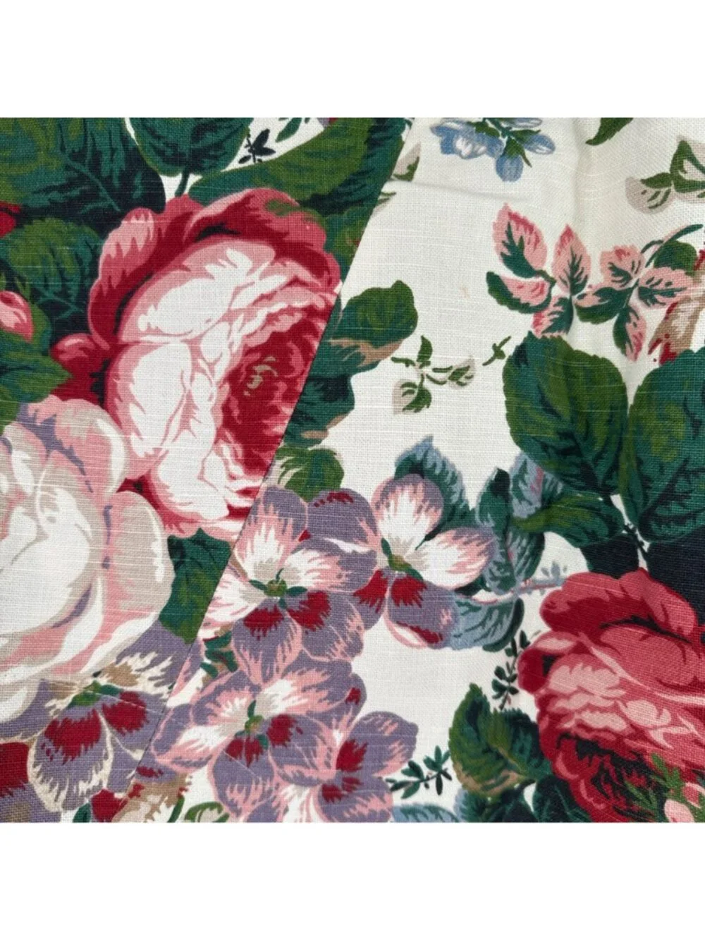 Austrian Valance Floral and Checkered Reversible 104 x 33 Edinburg Village Shop